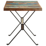 Dining Table 140x70x76 cm Solid Reclaimed Wood - Side View