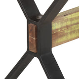 Dining Table 140x70x76 cm Solid Reclaimed Wood - Rear View