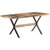 Dining Table 160x80x76 cm Rough Mango Wood - Extra Image