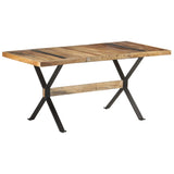 Dining Table 160x80x76 cm Rough Mango Wood - Extra Image