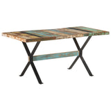 Dining Table 160x80x76 cm Solid Reclaimed Wood - Extra Image