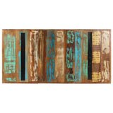 Dining Table 160x80x76 cm Solid Reclaimed Wood - Top-Down View