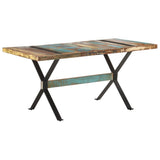 Dining Table 160x80x76 cm Solid Reclaimed Wood - Extra Image