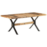 Dining Table 180x90x76 cm Rough Mango Wood - Extra Image