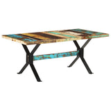 Dining Table 180x90x76 cm Solid Reclaimed Wood - Low Angle
