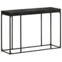Console Table Black 110x35x76 cm Solid Acacia and Mango Wood