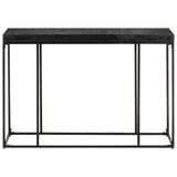 Console Table Black 110x35x76 cm Solid Acacia and Mango Wood