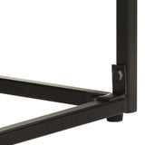 Console Table Black 110x35x76 cm Solid Acacia and Mango Wood - 45-Degree Angle