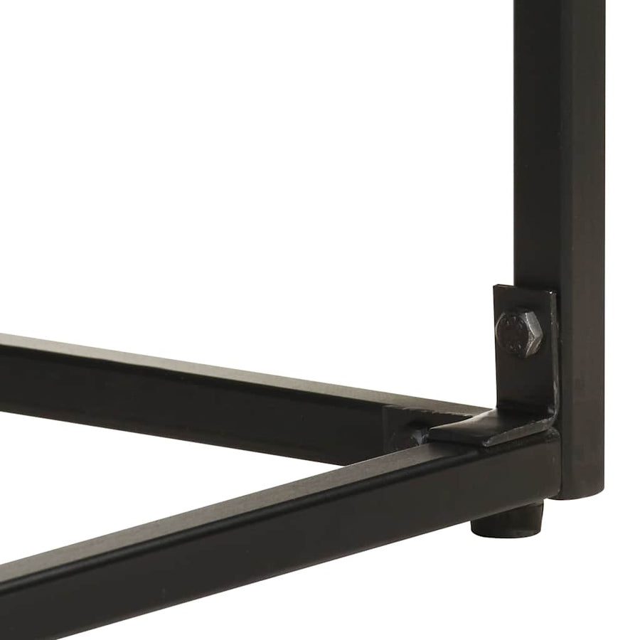 Sideboard Black 60x30x120 cm Solid Acacia and Mango Wood
