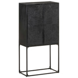 Sideboard Black 60x30x120 cm Solid Acacia and Mango Wood