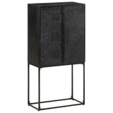 Sideboard Black 60x30x120 cm Solid Acacia and Mango Wood