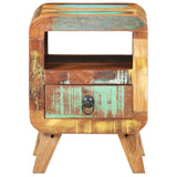 Bedside Cabinet 30x30x41 cm Solid Reclaimed Wood - Top-Down View