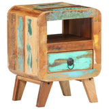 Bedside Cabinet 30x30x41 cm Solid Reclaimed Wood - Low Angle