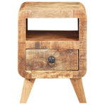 Bedside Cabinet 30x30x41 cm Rough Mango Wood