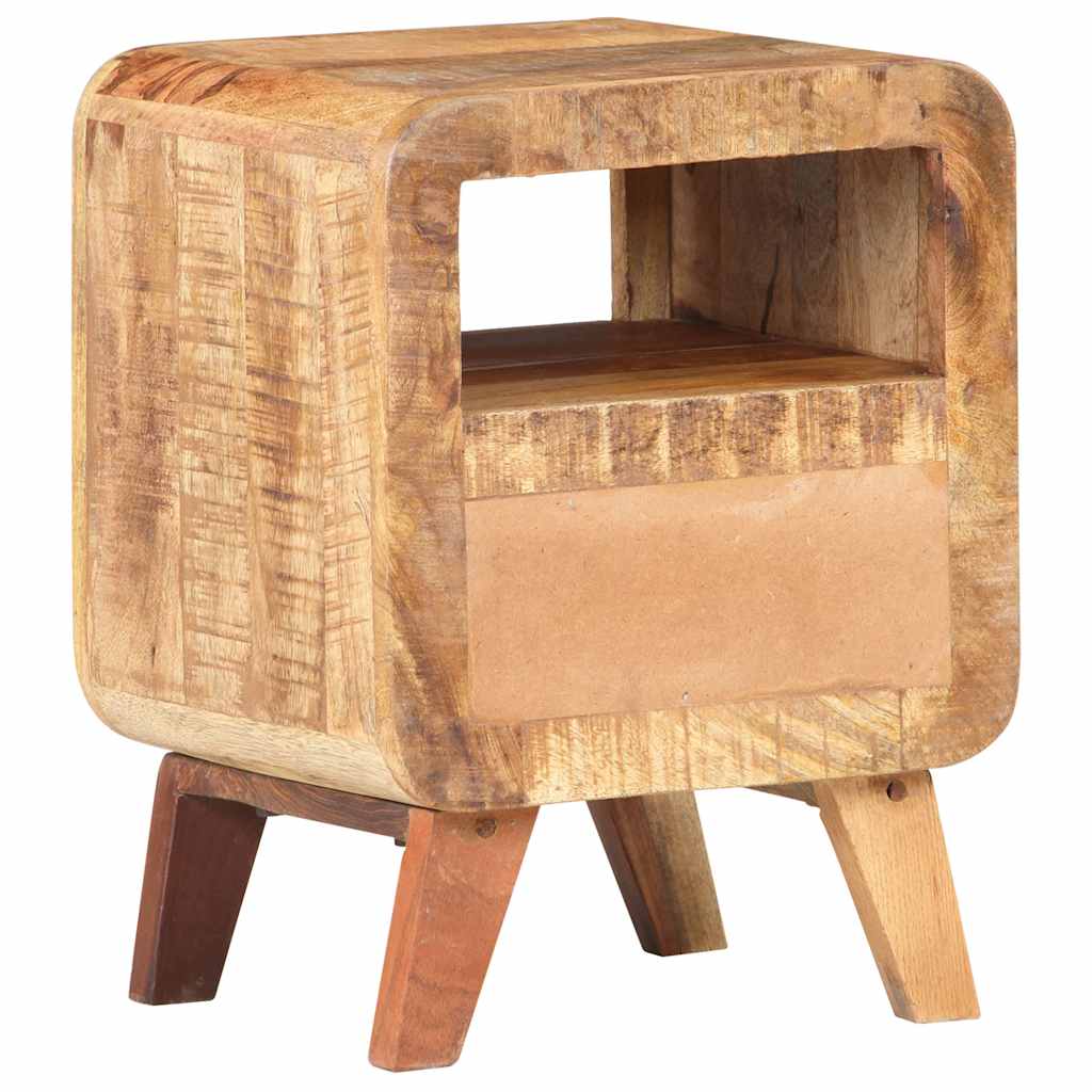 Bedside Cabinet 30x30x41 cm Rough Mango Wood