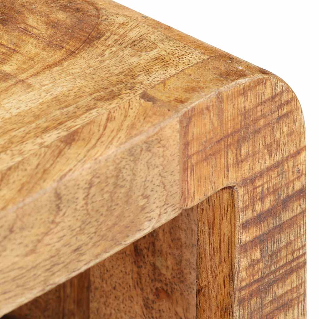 Bedside Cabinet 30x30x41 cm Rough Mango Wood