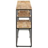Sideboard 150x30x75 cm Rough Mango Wood - Side View