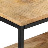 Sideboard 150x30x75 cm Rough Mango Wood - 45-Degree Angle