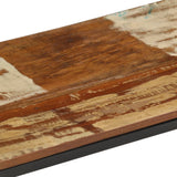 TV Cabinet 180x30x50 cm Solid Reclaimed Wood - Rear View