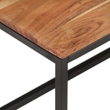 TV Cabinet 180x30x50 cm Solid Acacia Wood - Close-Up Angle