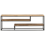 TV Cabinet 130x30x45 cm Rough Mango Wood
