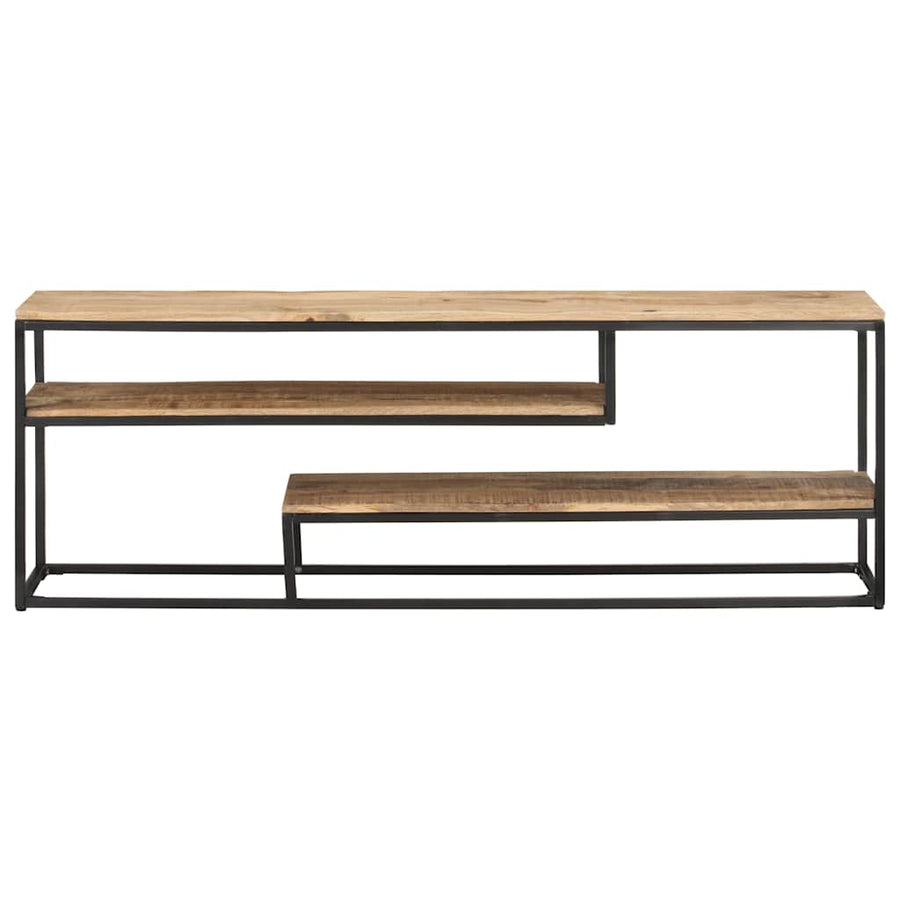 TV Cabinet 130x30x45 cm Rough Mango Wood