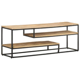 TV Cabinet 130x30x45 cm Rough Mango Wood - Extra Image