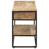 TV Cabinet 130x30x45 cm Rough Mango Wood