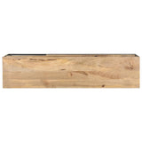 TV Cabinet 130x30x45 cm Rough Mango Wood - Top-Down View