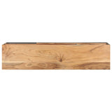 TV Cabinet 130x30x45 cm Solid Acacia Wood - Top-Down View