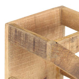 Wine Rack for 5 Bottles Solid Mango Wood - 45-Degree Angle