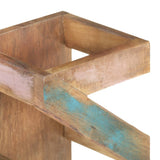Wine Rack for 5 Bottles Solid Reclaimed Wood - 45-Degree Angle