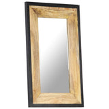 Mirror 80x50 cm Solid Mango Wood - Low Angle