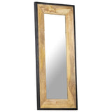 Mirror 110x50 cm Solid Mango Wood - Front View