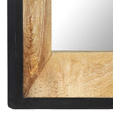Mirror 110x50 cm Solid Mango Wood - Top-Down View