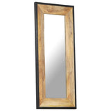 Mirror 110x50 cm Solid Mango Wood - Rear View