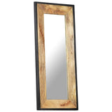 Mirror 110x50 cm Solid Mango Wood - Close-Up Angle