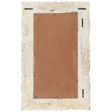 Mirror White 80x50 cm Solid Mango Wood - Side View
