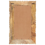 Mirror 80x50 cm Solid Mango Wood - Side View