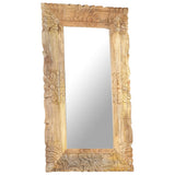Mirror 80x50 cm Solid Mango Wood - Low Angle