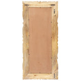 Mirror 110x50 cm Solid Mango Wood - Side View