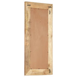 Hand-Carved Mirror 110x50x2.5 cm Solid Mango Wood - Side View