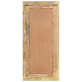 Mirror 50x3x110 cm Solid Mango Wood - Side View