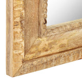 Mirror 50x3x110 cm Solid Mango Wood - 45-Degree Angle
