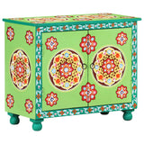 Hand Painted Sideboard Multicolour 70x35x60 cm Solid Mango Wood - Extra Image