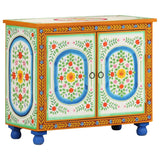 Hand Painted Sideboard 70x35x60 cm Solid Mango Wood