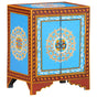 Hand Painted Bedside Cabinet 40x30x50 cm Solid Mango Wood