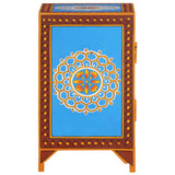 Hand Painted Bedside Cabinet 40x30x50 cm Solid Mango Wood