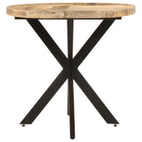 Dining Table 140x80x75 cm Solid Mango Wood - Side View