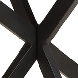Dining Table 140x80x75 cm Solid Mango Wood - Rear View